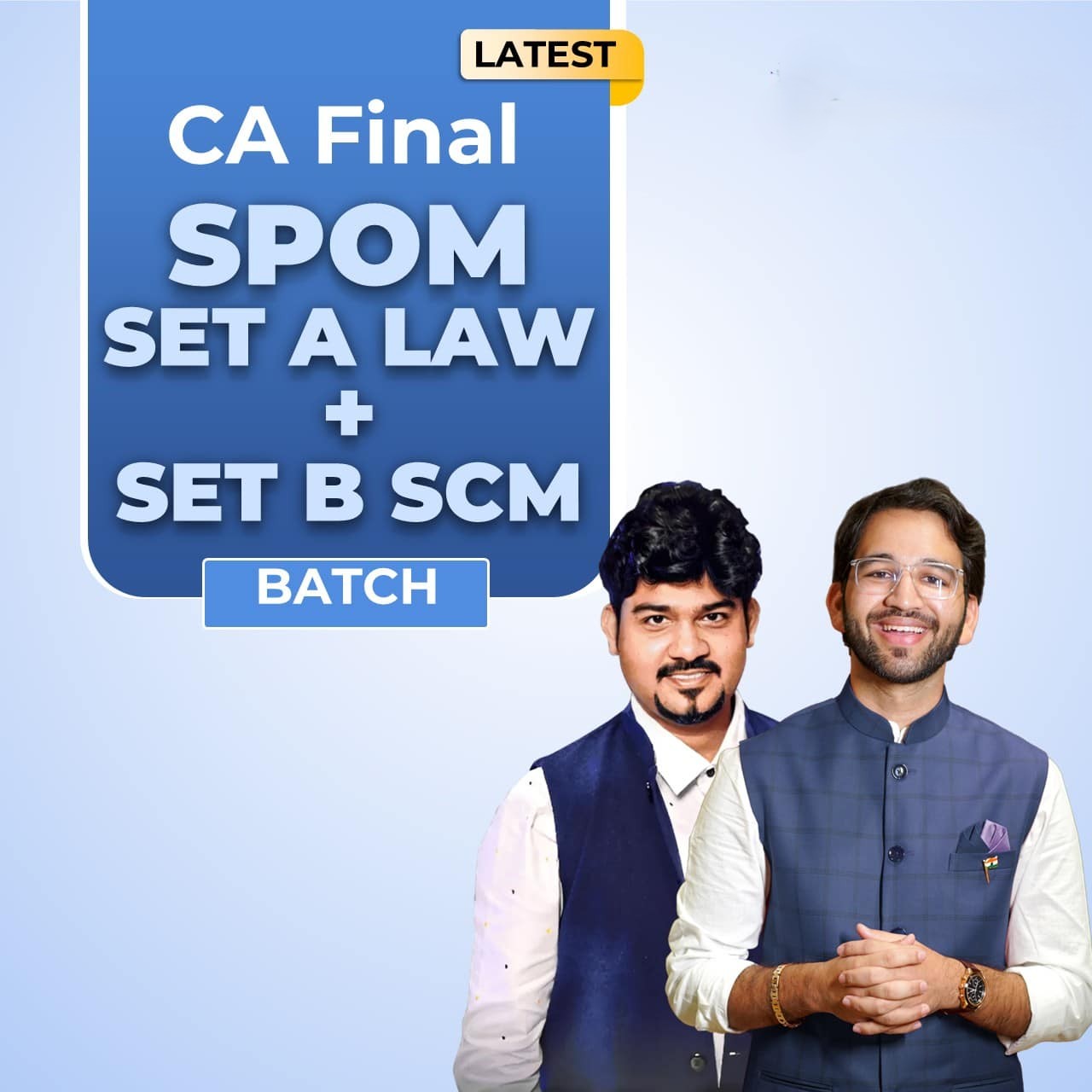 CA Final FASTRACK SPOM (LAW + SCM) SET A & SET B Batch